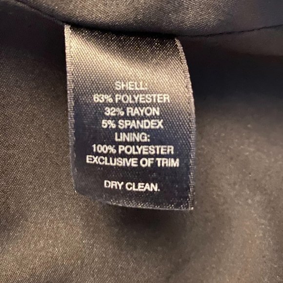 WHBM Mandarin Collar Fitted V Front Blazer 3/4 Sleeve - Picture 7 of 13